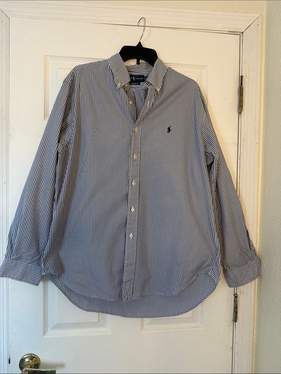 Polo Ralph Lauren Other - Polo by Ralph Lauren Navy and White Striped Classic Fit Shirt